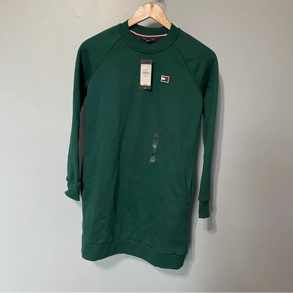 Tommy Hilfiger | Dresses | Tommy Hilfiger Womens Size Xs Xxs Sweatshirt  Dress With Side Pockets New | Poshmark